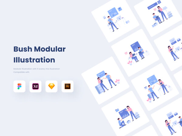Bush模块化插画套件 Bush Modular Illustration Kit