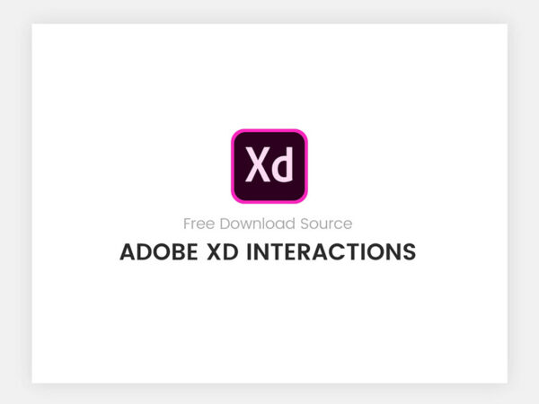 具有交互功能的免费Adob​​e XD模板