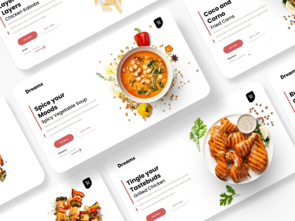 食品网站标题设计模板
