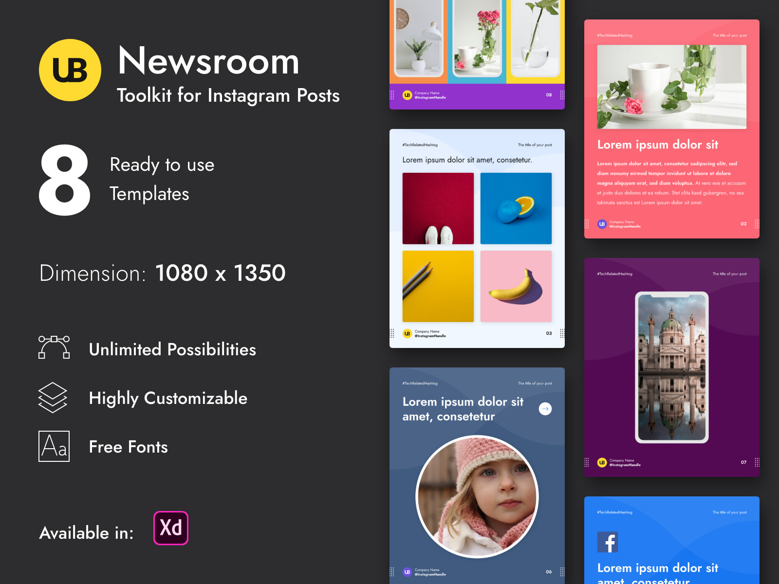 Newsroom-Instagram帖子模板插图