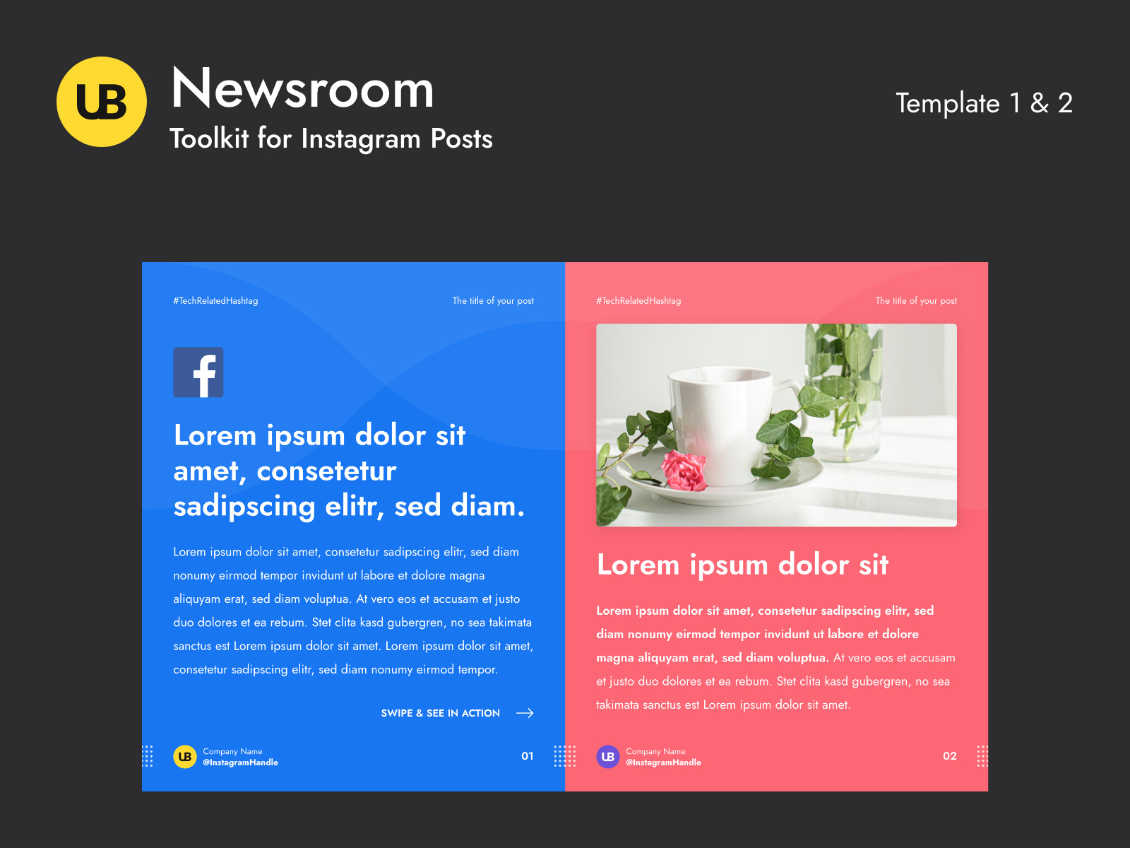 Newsroom-Instagram帖子模板插图1