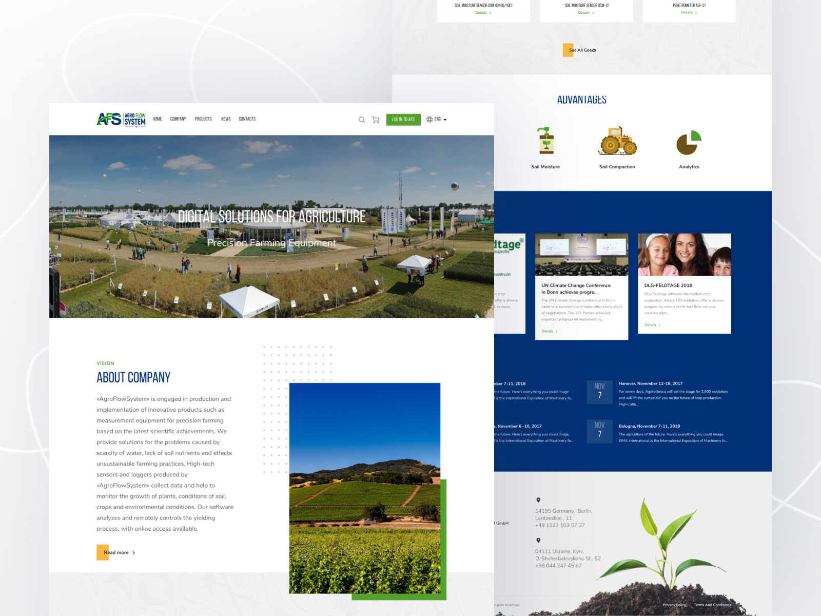 农业技术网站模板插图