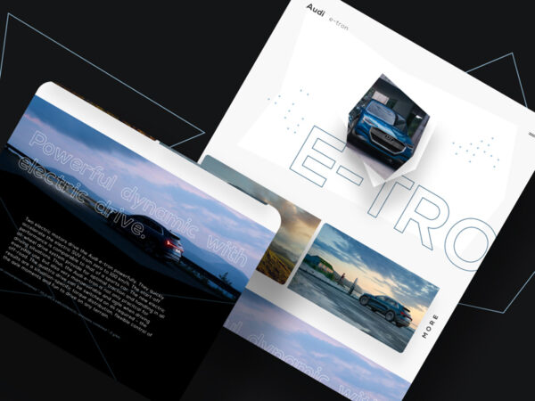 奥迪E-tron汽车网站概念设计